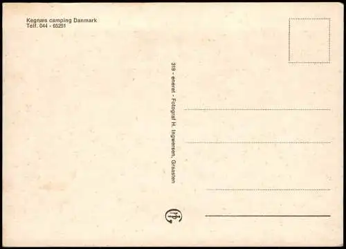 Postcard .Dänemark - Kegnæs camping Danmark 1978