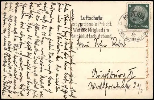 Ansichtskarte Rathen Basteifelsen Besucher Sächsische Schweiz 1915