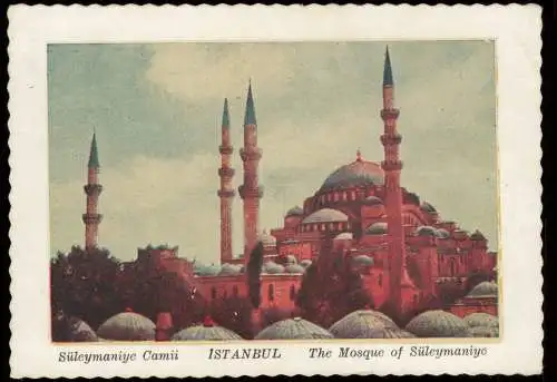 Istanbul  Constantinople Sultan-Ahmed-Moschee Sultan Ahmet Camii 1958