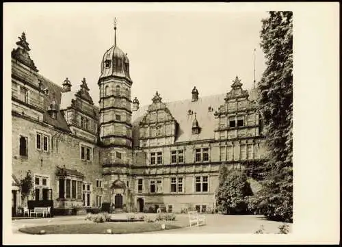 Ansichtskarte Hameln Schloss Hämelschenburg - Hof 1958