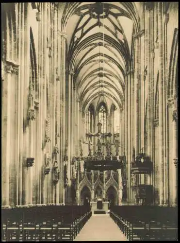 Ansichtskarte Halberstadt Dom - Innenansicht 1964