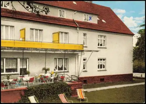 Ansichtskarte Wehrden Weser-Beverungen Pension Schrick 1968