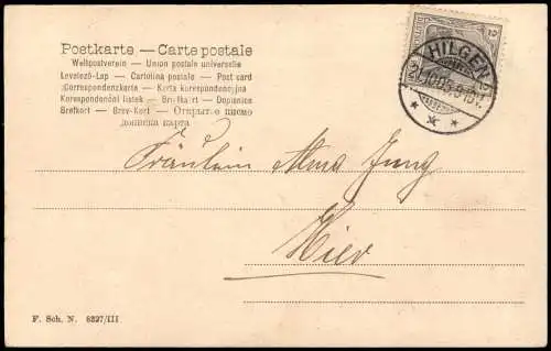 Ansichtskarte  Liebe Liebespaare - Love Mann am Ufer Künstlerkarte 1905