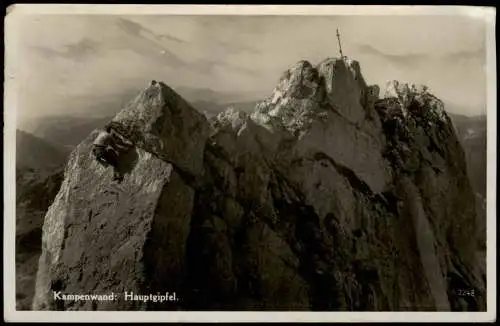 Ansichtskarte Kampenwand Kampenwand: Hauptgipfel. 1935