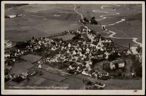 Ansichtskarte Dürrwangen-Balingen Luftbild 1936