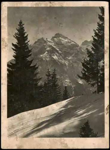 Ansichtskarte Neustift  Stubaital  Hütte 1942  gel. Feldpost Blindstempel WK2