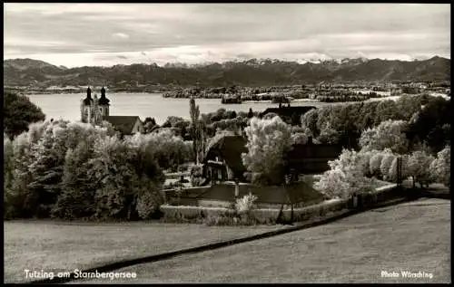 Ansichtskarte Tutzing Blick auf Stadt und Starnbergersee 1961