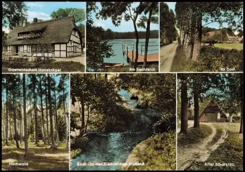 Ansichtskarte Appel-Hollenstedt MB: Gastwirtschaft Umland Teich 1981