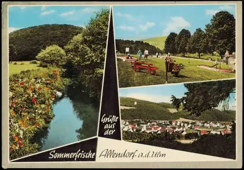 Ansichtskarte Allendorf-Greifenstein (Hessen) 3 Bild: Stadt Minigolf 1978