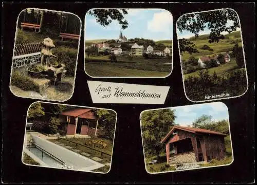 Ansichtskarte Wommelshausen-Bad Endbach Armbad Stadt Hintermühle Tretbad 1978