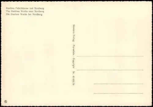 Postcard Nordborg b. Sønderborg Die Danfoss Werke 1978