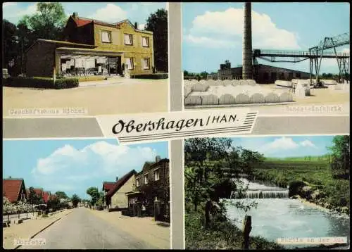Obershagen b. Hannover-Uetze Sandsteinfabrik Geschäft Straße 1969