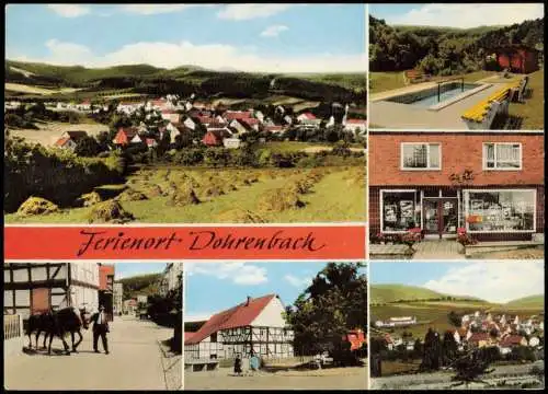 Dohrenbach-Witzenhausen MB: Stadt Tretbecken Straße Geschäft 1971