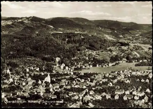 Ansichtskarte Oberachern-Achern Luftbild 1966