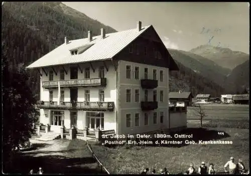 Ansichtskarte St. Jakob in Defereggen Osttirol Posthof 1961