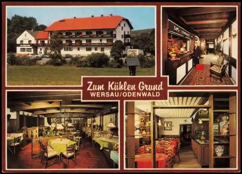 Ansichtskarte Wersau Mehrbildkarte HOTEL-RESTAURANT Zum Kühlen Grund 1993