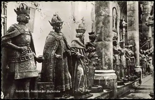 Ansichtskarte Innsbruck Inneres der Hofkirche 1960