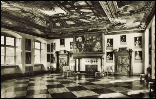 Ansichtskarte Bad Iburg Rittersaal Schloß lburg 1963
