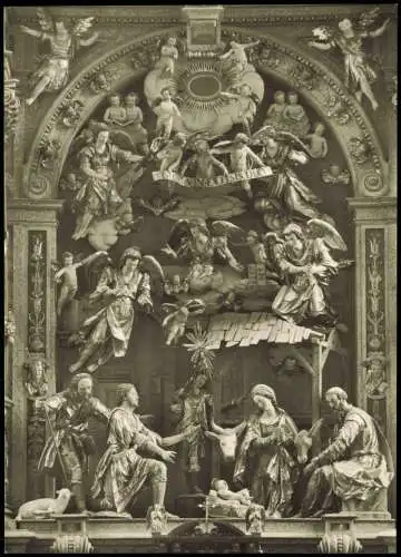 Augsburg Kirche ST. ULRICH UND AFRA Anbetung der Hirten aus dem Hauptaltar 1960