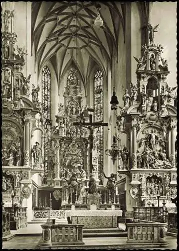 Ansichtskarte Augsburg Ulrichskirche Innenansicht Ulrichsmünster 1960