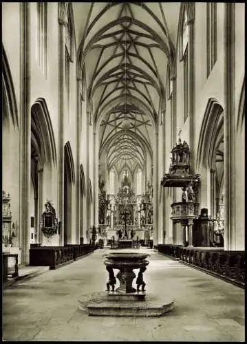Ansichtskarte Augsburg Basilika St. Ulrich und Afra 1960