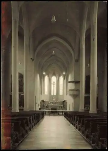 Augsburg Inneres der Dominikaner- u. Wallfahrtskirche HL. KREUZ 1960
