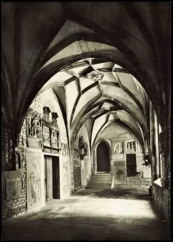 Ansichtskarte Augsburg Augsburger Dom Westflügel des Kreuzgangs 1960