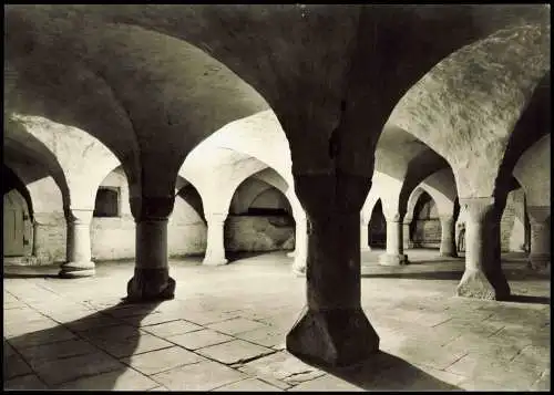 Ansichtskarte Augsburg Augsburger Dom Krypta unter dem Westchor 1960