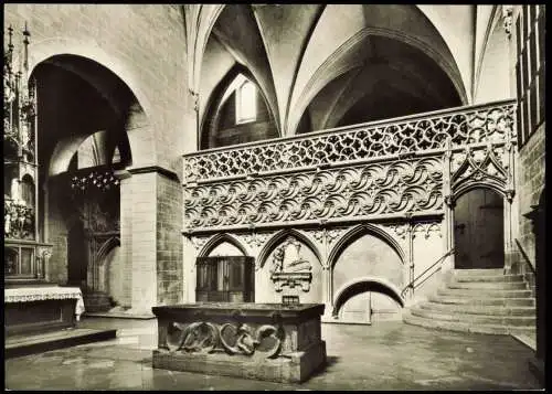 Ansichtskarte Augsburg Augsburger Dom Schranken des Westchores 1960