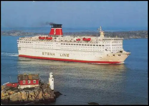 Ship Schiff M/S STENA SCANDINAVICA Stena Line Göteborg - Kiel 1990