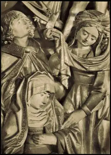 AurichLeer Ostfriesland Lambertikirche Antwerpener Schnitzaltar  Kreuz 1960