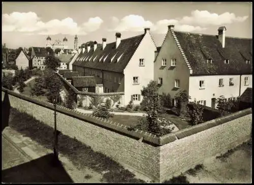 Ansichtskarte Augsburg Blick auf die Fuggerei 1960
