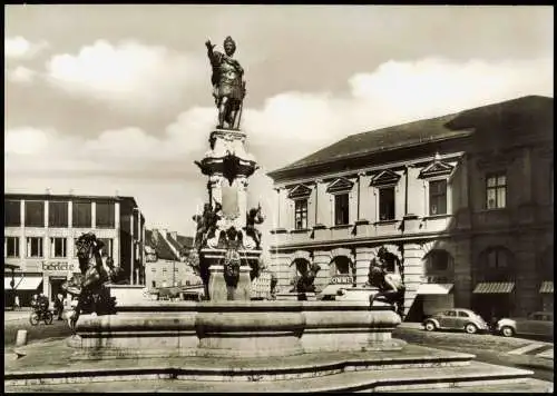 Ansichtskarte Augsburg Stadtteilansicht Augustusbrunnen 1960