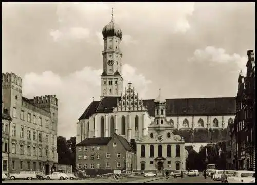 Ansichtskarte Augsburg Ulrichskirche Kirche St. Ulrich 1960