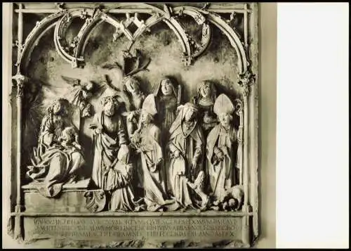 Augsburg Epitaph des Abtes Konrad Morlin von St. Ulrich und Afra 1960