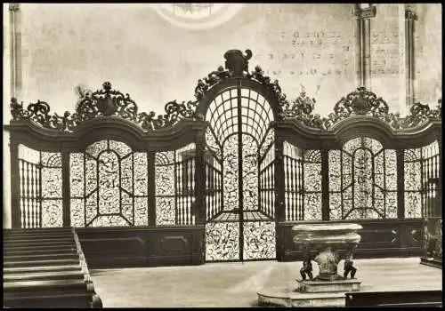 Augsburg Basilika St. Ulrich Afra Westliches Abschlußgitter Mittelschiff  1960