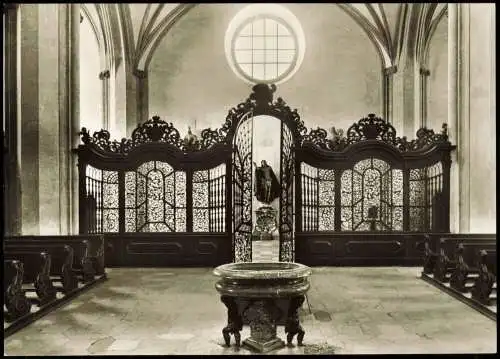 Augsburg St. Ulrichskirche Westl. Abschlußgitter des Mittelschiffs 1960