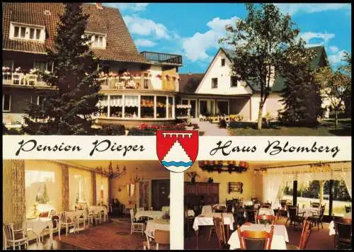 Ansichtskarte Bad Laer Pension Pieper Haus Blomberg (Mehrbildkarte) 1985