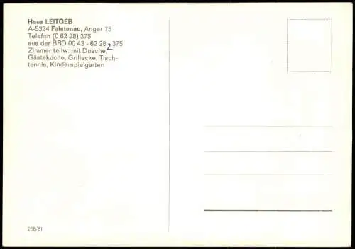 Ansichtskarte Faistenau Mehrbildkarte Haus LEITGEB Faistenau Anger 75 1980