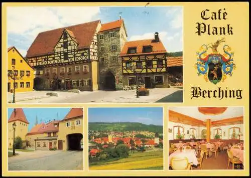 Ansichtskarte Berching Bacham Mehrbildkarte Ortsansichten mit Cafe Plank 1990
