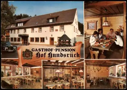 Spessart  Gasthaus  Pension Hundsrück Spessart bei Eschau (Mehrbildkarte) 1975