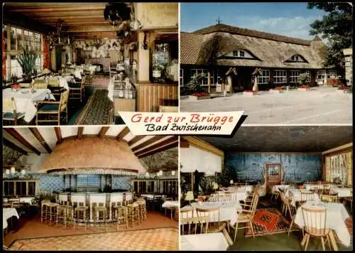 Ansichtskarte Bad Zwischenahn Gerd zur Brügge (Gasthaus, Mehrbildkarte) 1973