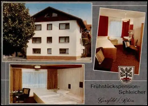 Gersfeld (Rhön) Mehrbildkarte Frühstückspension Schleicher Tannenstr. 1980