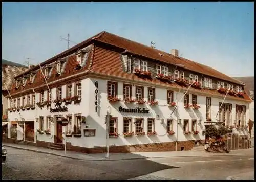 Ansichtskarte Miltenberg (Main) Straßen Partie Hotel Brauerei Keller 1970