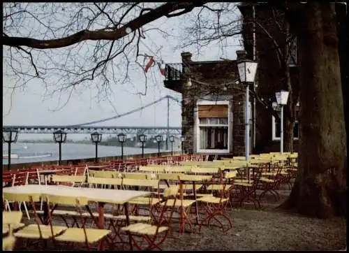 Uerdingen-Krefeld Crefeld CAFÉ RESTAURANT Rheinschlößchen DAMMSTRASSE 1980