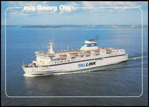 Ansichtskarte  Ship Schiff m/s Georg Ots der Helsinki-Tallinn Line 1995