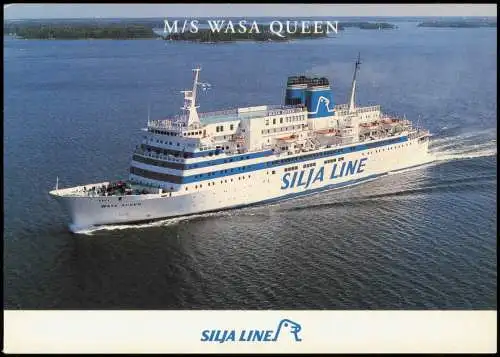 Ansichtskarte  M/S WASA QUEEN SILJA LINE Schiff Schifffahrt Fähre 1996