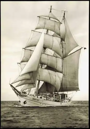 Segelschiffe/Segelboote: DDR Segelschulschiff der GST Wilhelm Pieck 1977