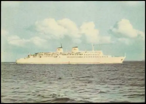 Ansichtskarte DDR Großfähre Saßnitz 1967