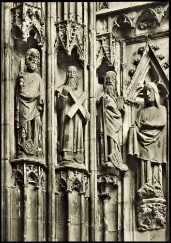 Ansichtskarte Augsburg Augsburger Dom Chorsüdportal rechtes Gewände 1960